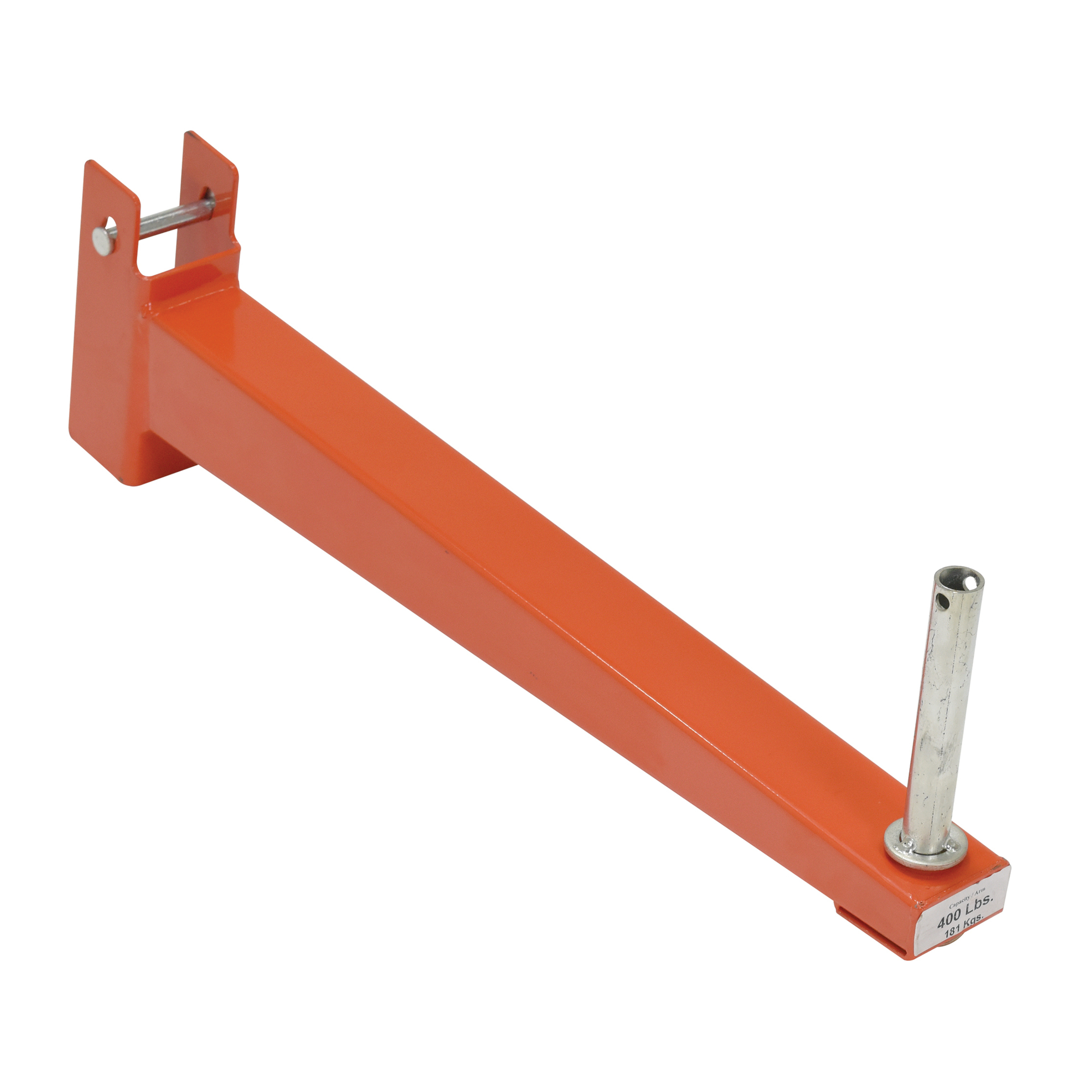 Vestil Steel Standard Cantilever 10 Degree Incline Arm 24 In. Length 400 Lb. Capacity Orange
